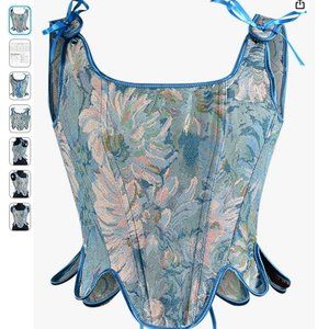 Women's Corset Renaissance Jacquard Lace Up